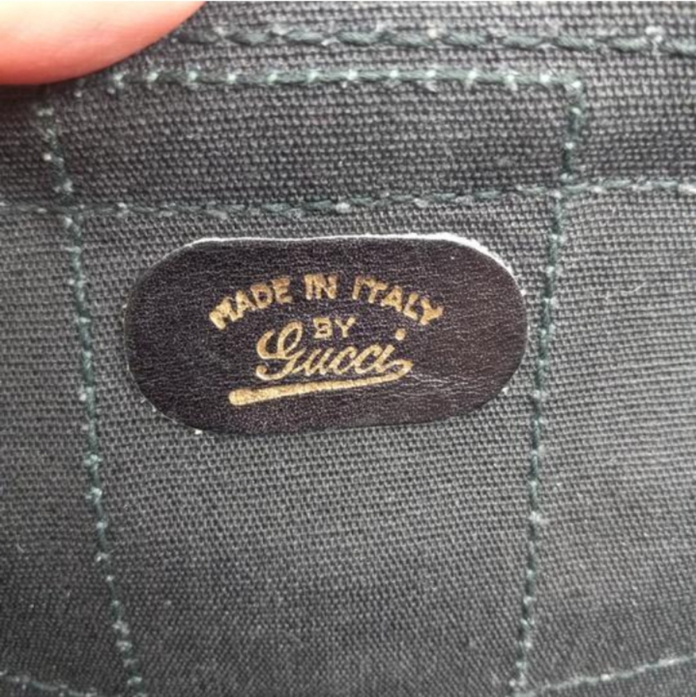 Authentic Vintage Gucci GG Monogram Supreme Sherry Web Ophidia Boston Doctor Bag - Picture 9 of 10
